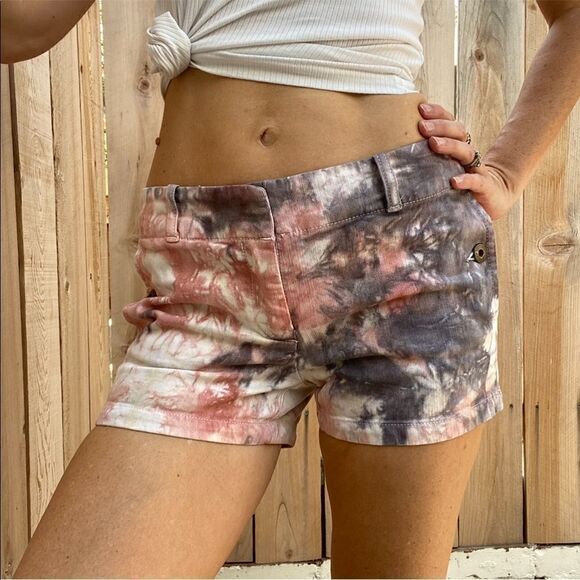 J Crew tie dyed denim shorts size 0 - Picture 1 of 7